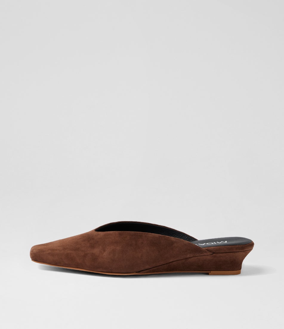 Pocan Tiramisu Suede Mules Pocan Tiramisu Suede Mules