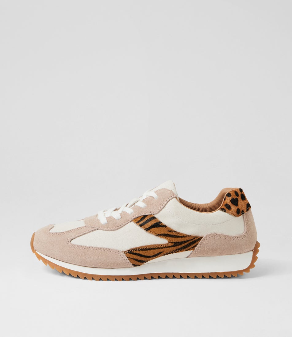 Dummel Nude Multi Suede Sneakers