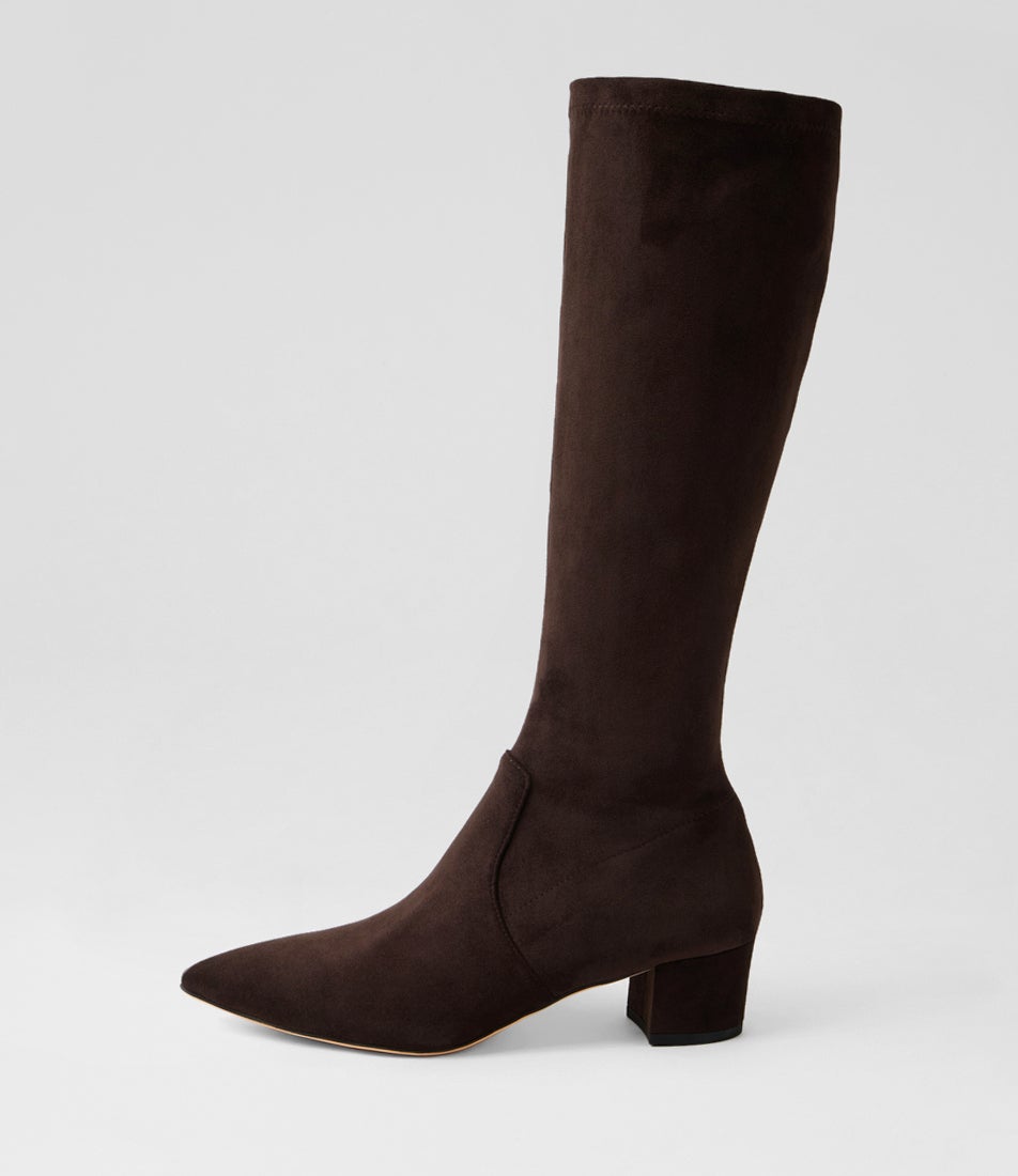 Aiden Choc Microsuede Knee High Boots Aiden Choc Microsuede Knee High Boots