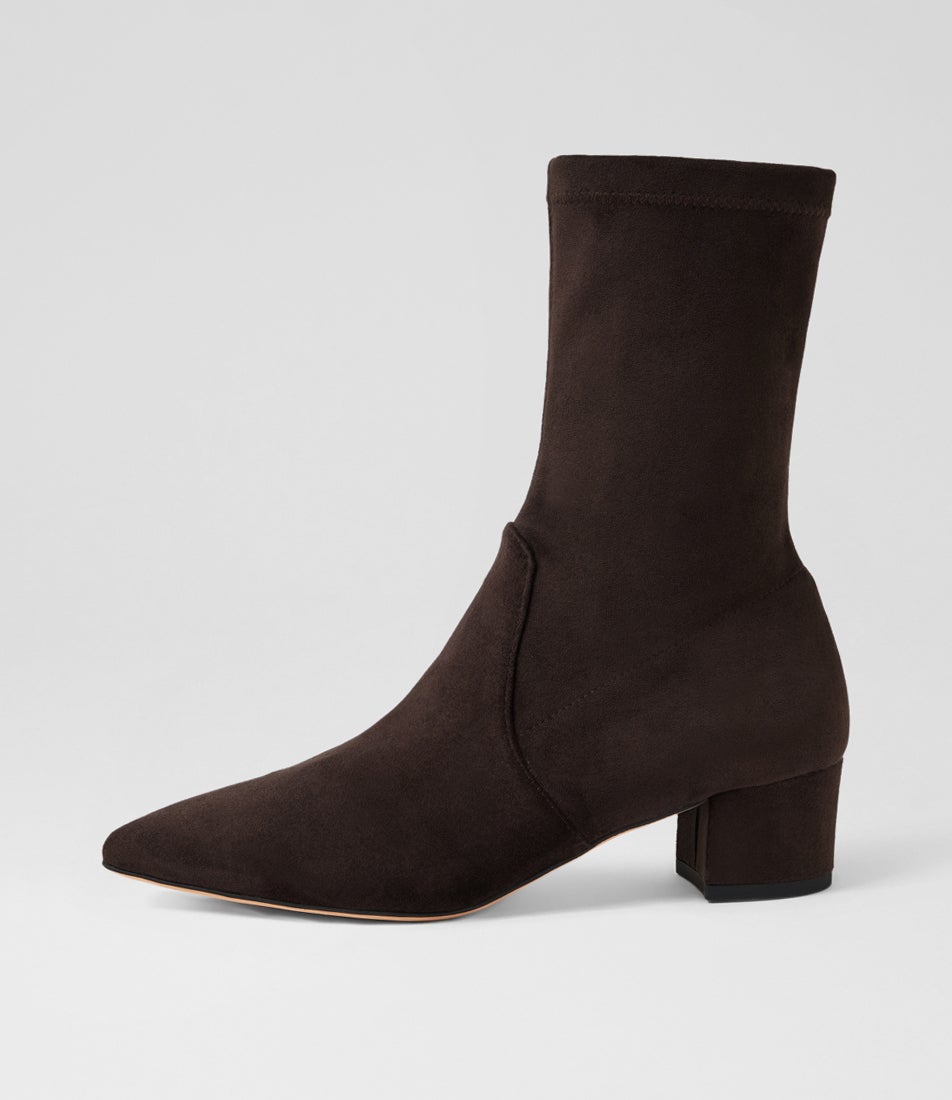 Atlanta Choc Stretch Microsuede Ankle Boots Atlanta Choc Stretch Microsuede Ankle Boots