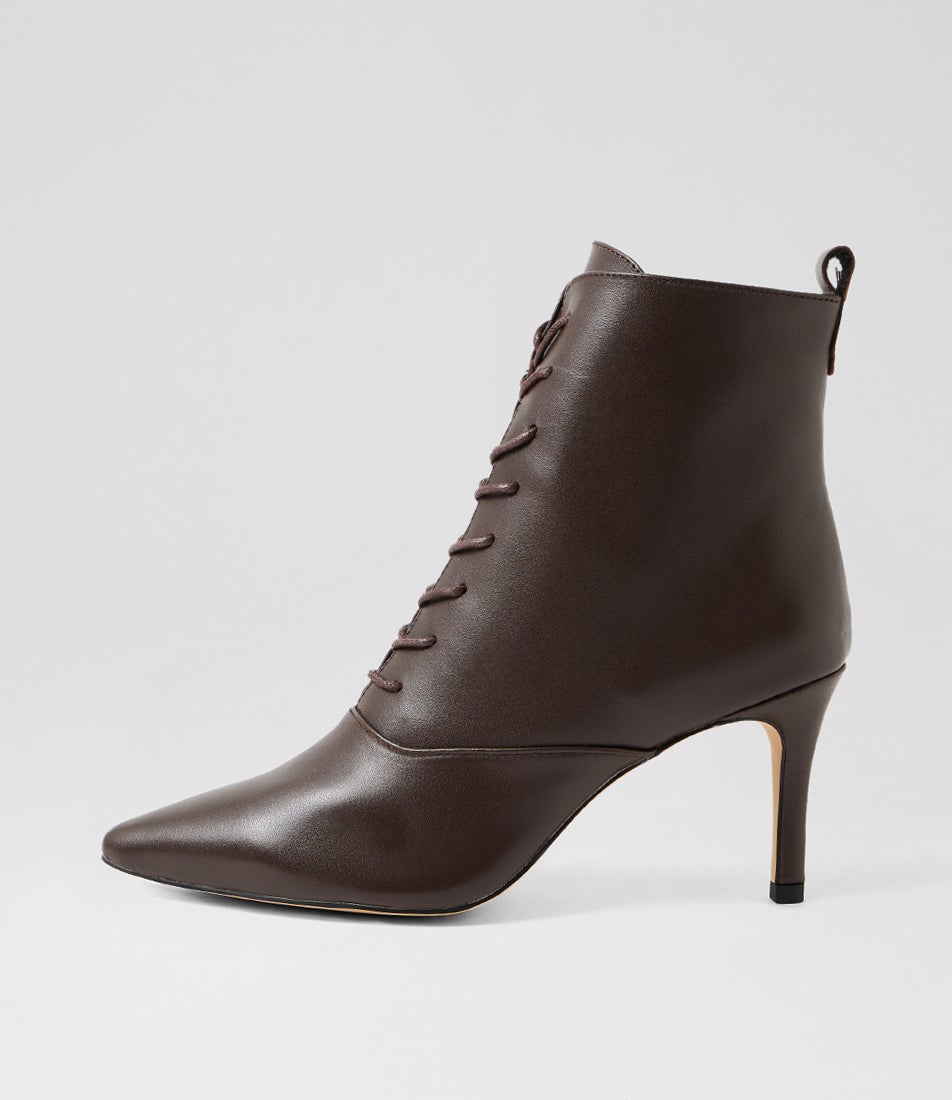 Bristol Choc Leather Ankle Boots