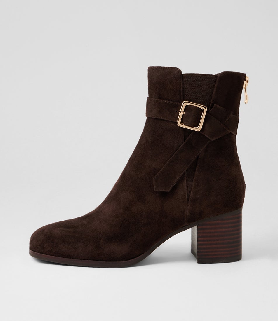 Ziffer Choc Suede Ankle Boots Ziffer Choc Suede Ankle Boots