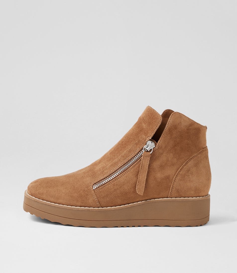 Ditta Light Choc Suede Ankle Boots Ditta Light Choc Suede Ankle Boots