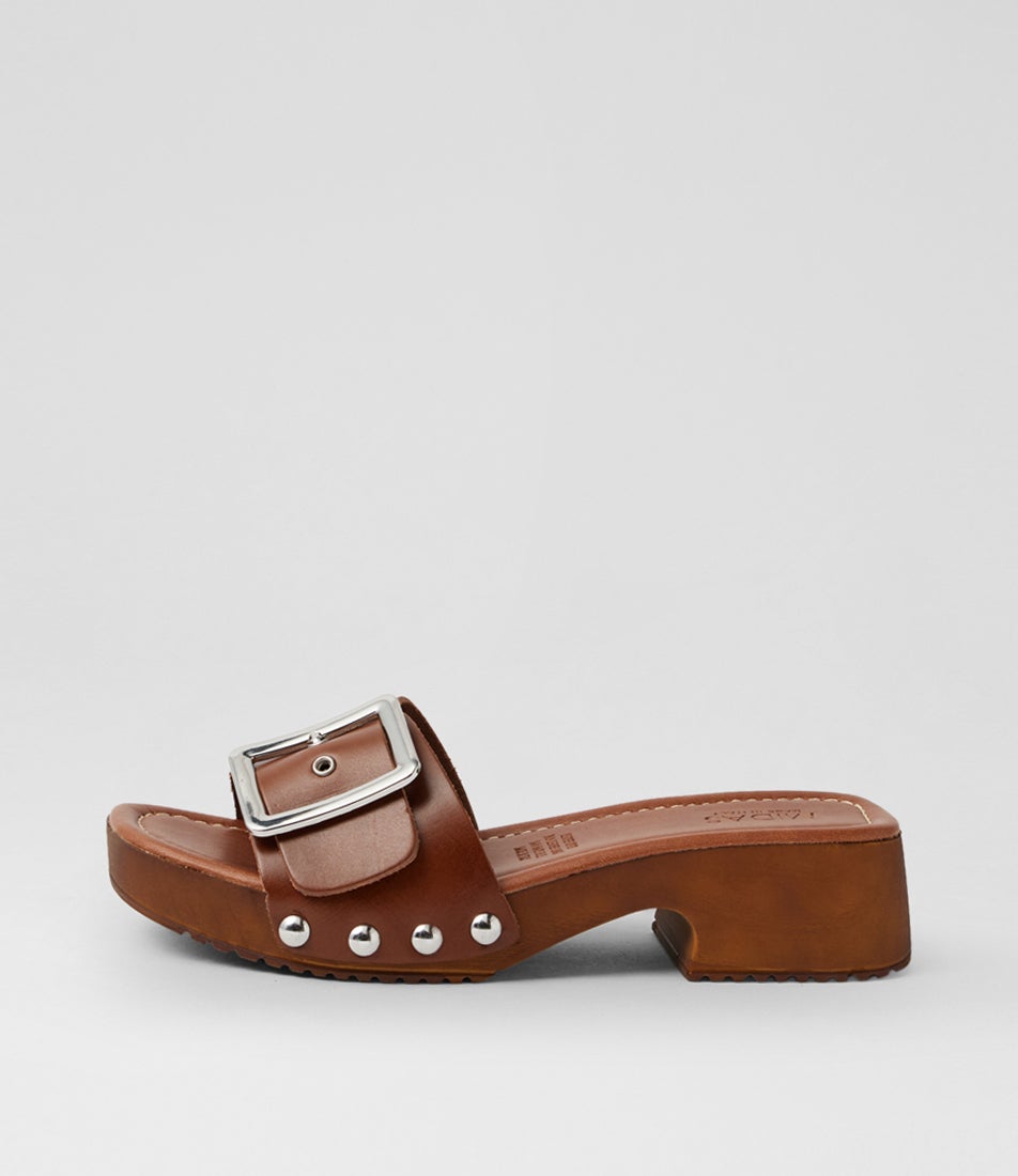 Chicadee Dark Tan Leather Sandals Chicadee Dark Tan Leather Sandals