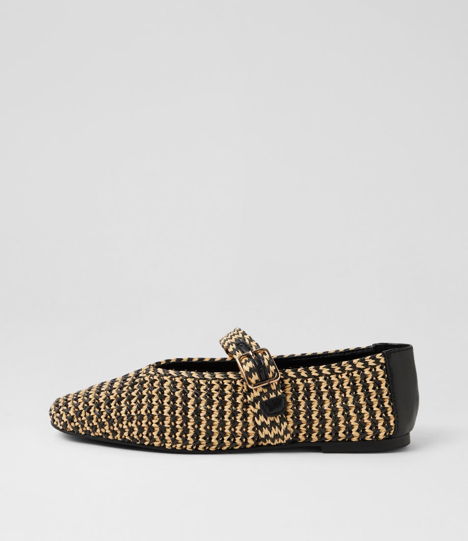 Inspo Black Beige Ballet Flats Inspo Black Beige Ballet Flats