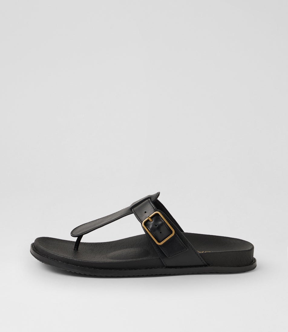 Nelson Black Leather Thongs Nelson Black Leather Thongs