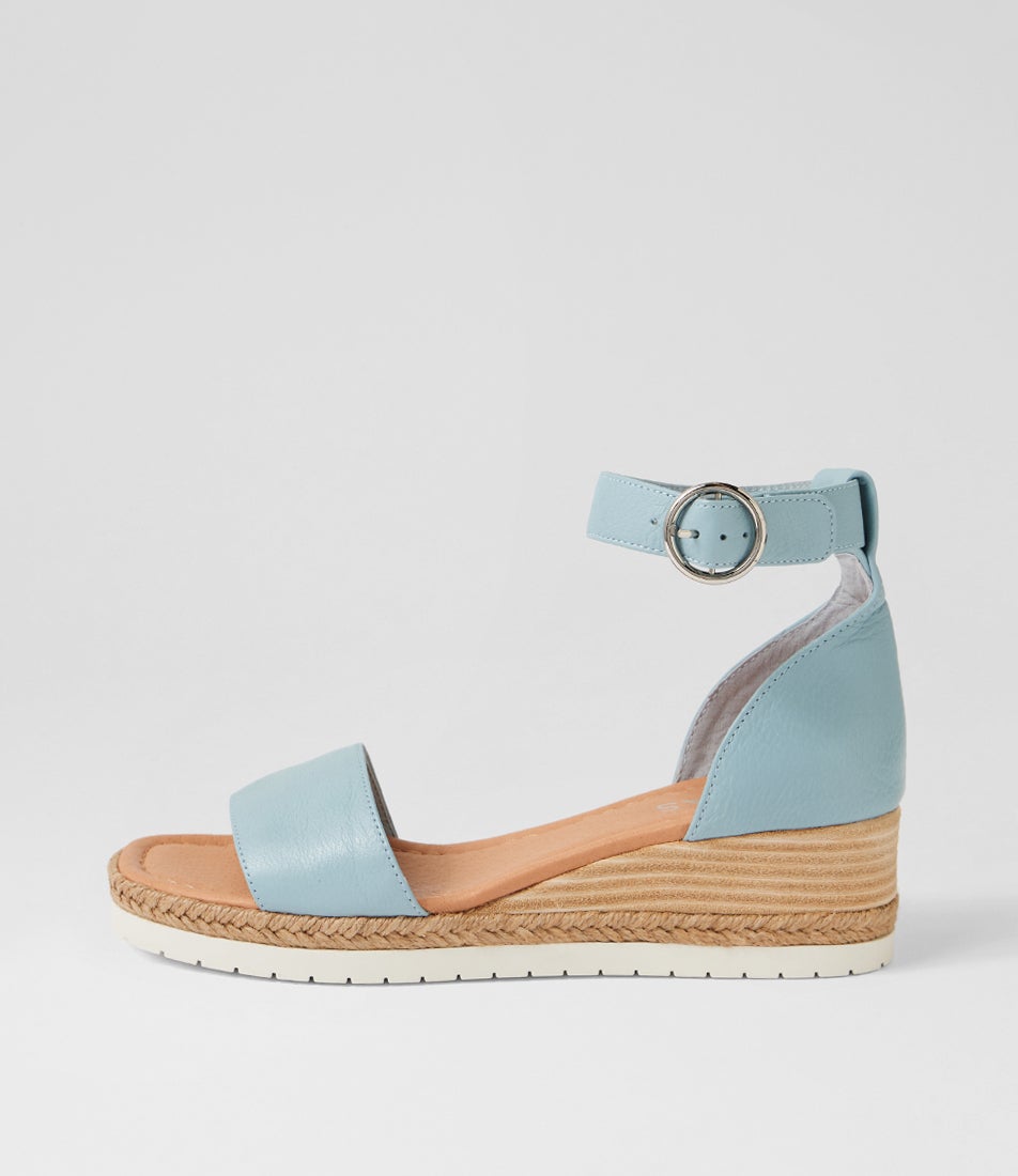 Iludra Denim Leather Wedges
