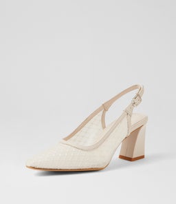 KABOB MI IVORY LEATHER MESH
