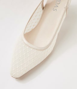 KABOB MI IVORY LEATHER MESH