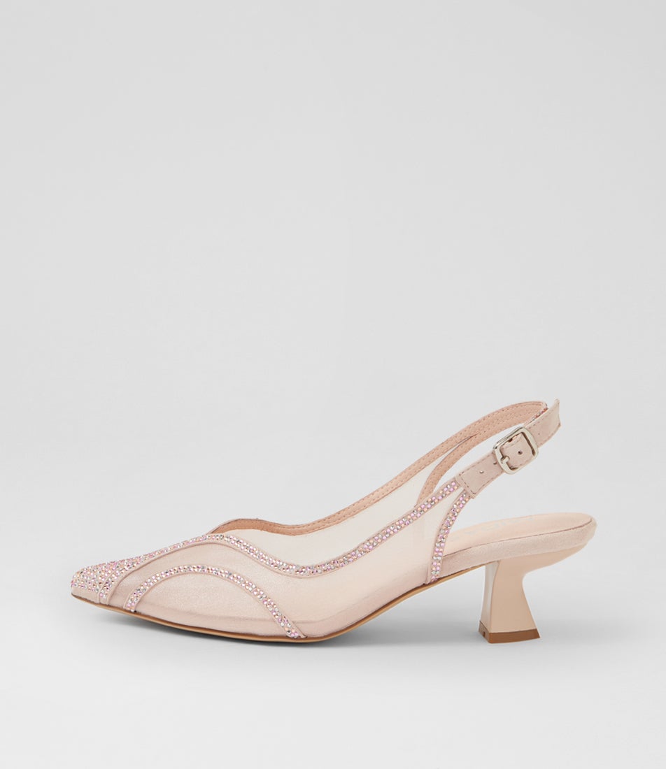 Levity Nude Shimmer Multi Slingbacks Levity Nude Shimmer Multi Slingbacks