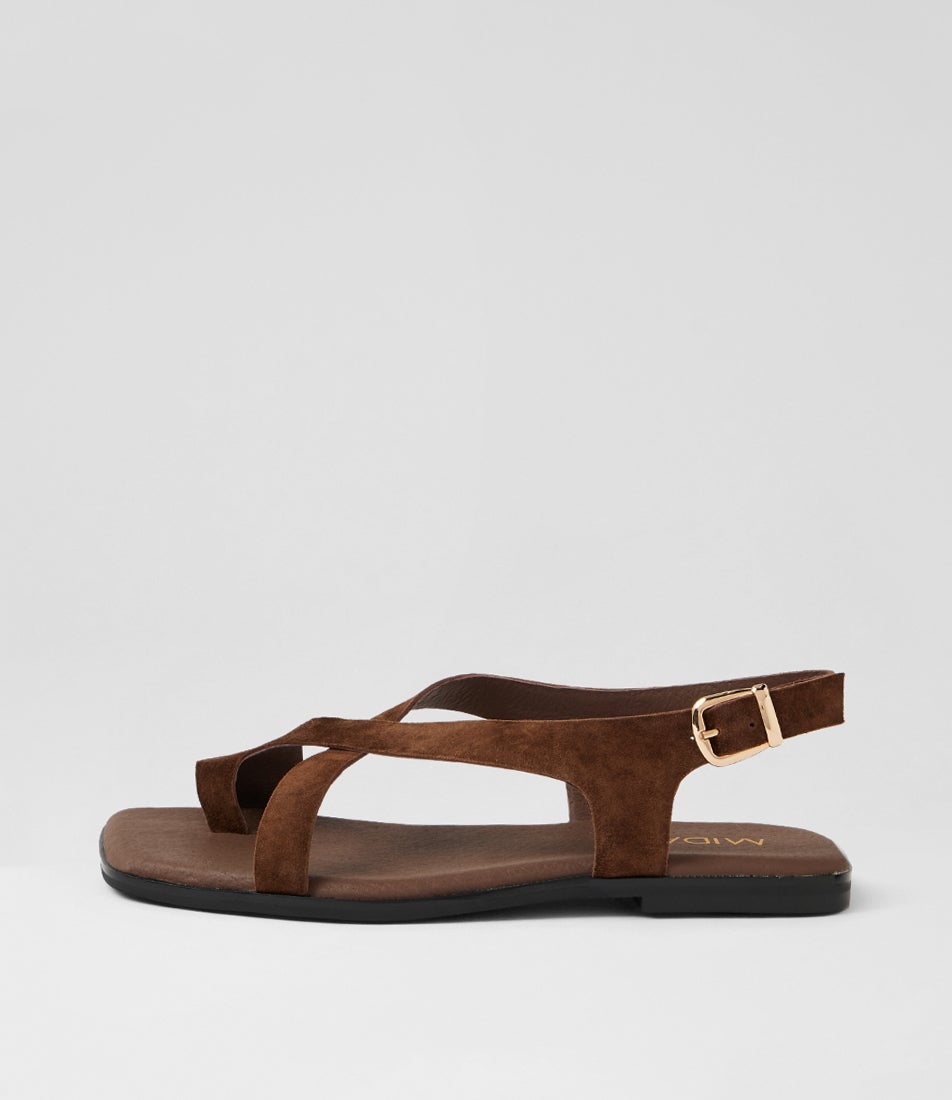 Ferria Choc Suede Thongs