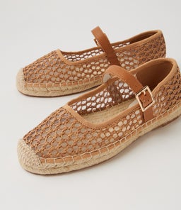 SINKI MI TAN WOVEN LEATHER