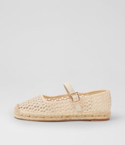 SINKI MI CREAM WOVEN LEATHER