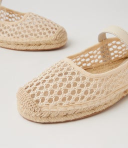 SINKI MI CREAM WOVEN LEATHER
