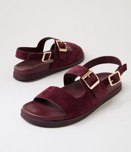 REMINY MI BURGUNDY SUEDE