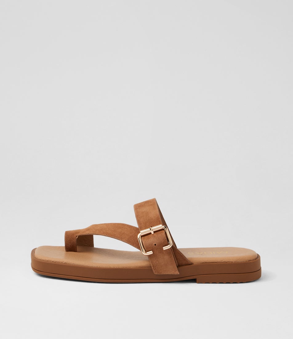 Teski Nutmeg Suede Thongs