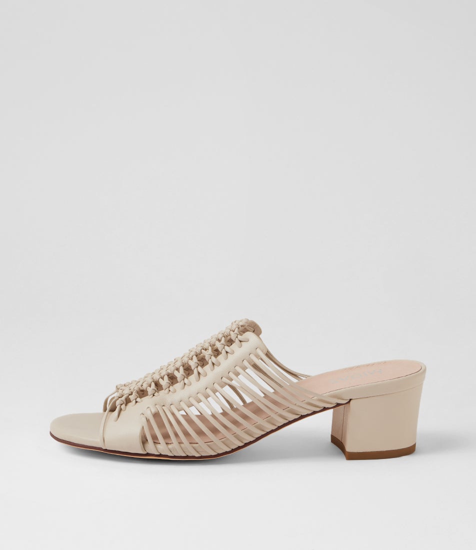 Desona Cream Leather Sandals