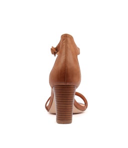 GESSIE TAN VENEER HEEL LEATHER