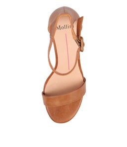GESSIE TAN VENEER HEEL LEATHER