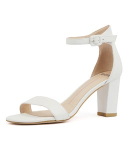 GESSIE WHITE LIZARD LEATHER