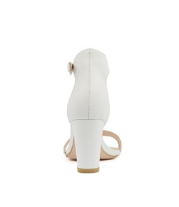 GESSIE WHITE LIZARD LEATHER