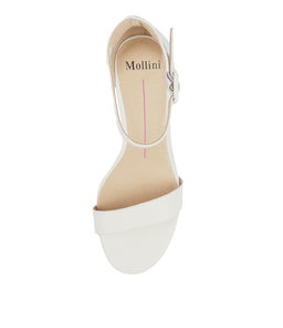 GESSIE WHITE LIZARD LEATHER
