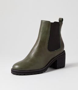 BISCOTI OLIVE LEATHER