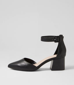RAEMS BLACK BLACK HEEL LEATHER