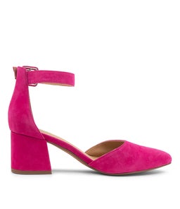 RAEMS FUCHSIA SUEDE