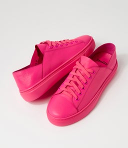 OSKHER HOT PINK PINK SOLE LEATHER