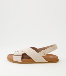 HAYLOW MO STONE DK TAN SUEDE LEATHER