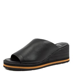 NISSUE MO BLACK BLACK HEEL LEATHER