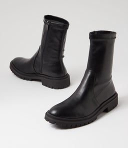 ROYALTY MO BLACK BLACK HEEL STRETCH SMOOTH
