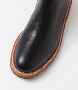 ROYALTY MO BLACK NATURAL HEEL STRETCH SMOOTH