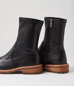 ROYALTY MO BLACK NATURAL HEEL STRETCH SMOOTH