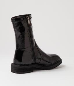 ROYALTY MO BLACK STRETCH PATENT PU