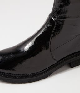 ROYALTY MO BLACK STRETCH PATENT PU