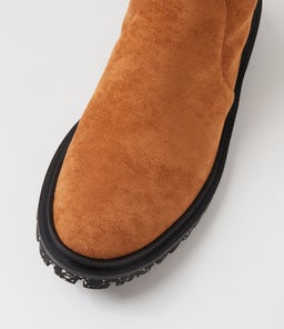 ROYALTY MO TAN BLACK SPECKLE SOLE STRETCH MICROSUEDE