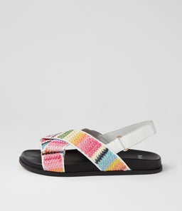 HALKER MO BRIGHT MULTI WOVEN LEATHER