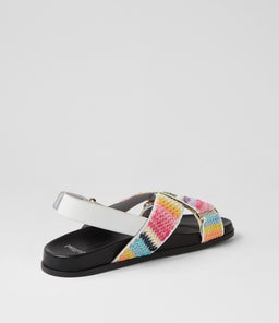 HALKER MO BRIGHT MULTI WOVEN LEATHER