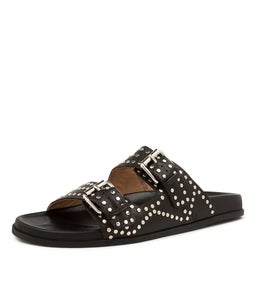 HEIRE MO BLACK SILVER LEATHER