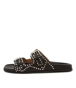 HEIRE MO BLACK SILVER LEATHER