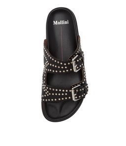 HEIRE MO BLACK SILVER LEATHER