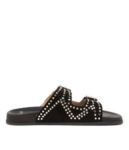 HEIRE MO BLACK SILVER SUEDE