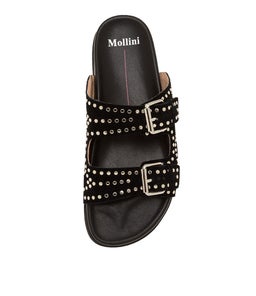 HEIRE MO BLACK SILVER SUEDE