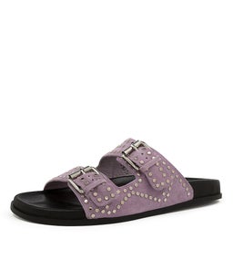 HEIRE MO LILAC SILVER SUEDE