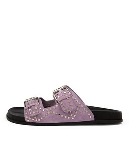 HEIRE MO LILAC SILVER SUEDE