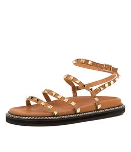 HAYLORA MO DK TAN GOLD LEATHER