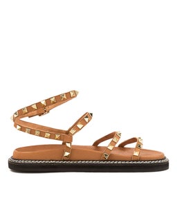 HAYLORA MO DK TAN GOLD LEATHER