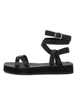 RARMA MO BLACK BLACK SOLE LEATHER